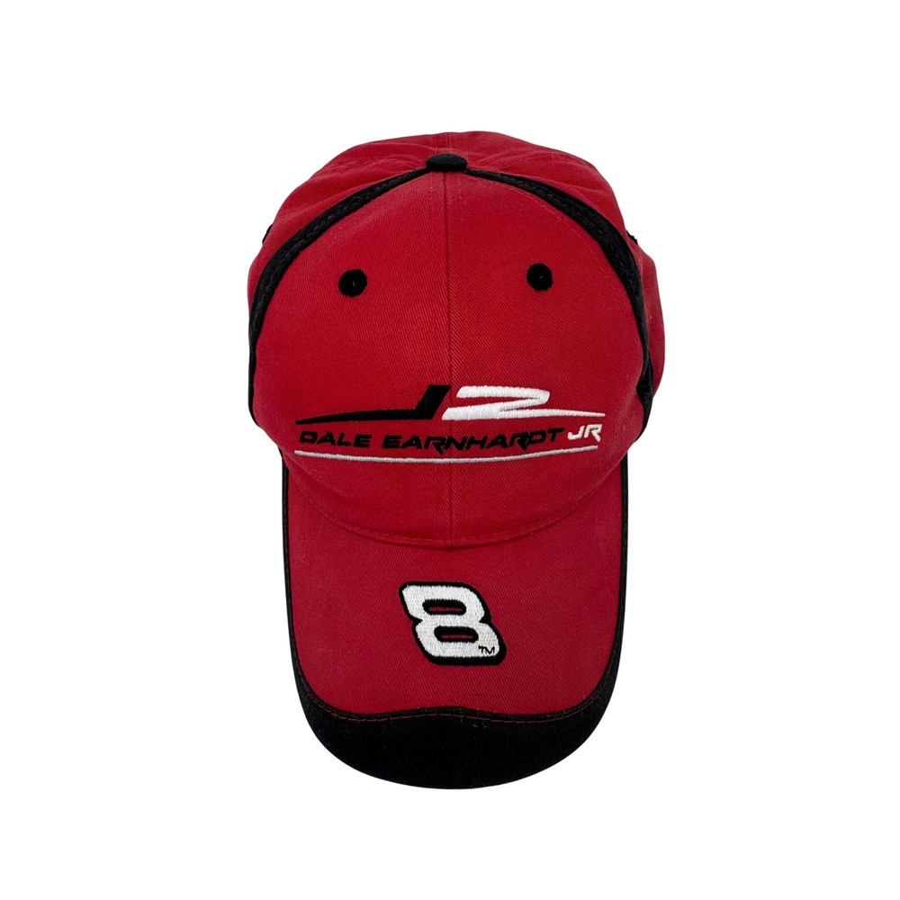 VTG Winners Circle Dale Earnhardt Jr NASCAR Hat Red Black Num 8 Racing Cap Mens
